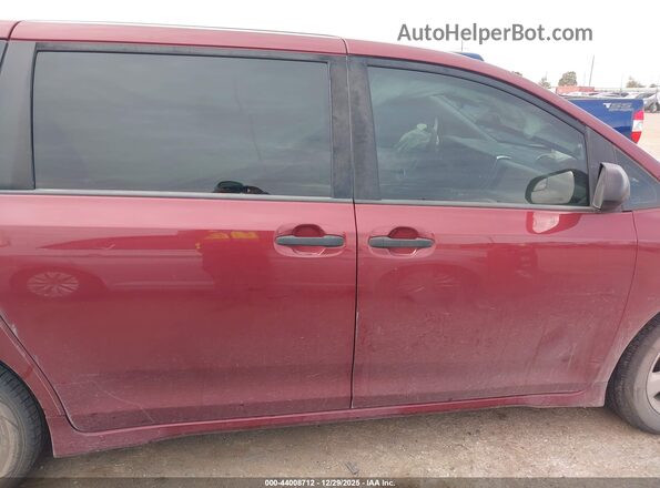 5TDZZ3DC9JS953680 2018 TOYOTA SIENNA Red 