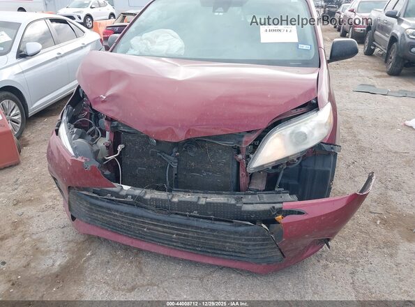 5TDZZ3DC9JS953680 2018 TOYOTA SIENNA Red 