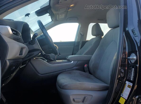 5TDZZRAH1LS500112 2020 TOYOTA HIGHLANDER Black წინა სალონის ხედი