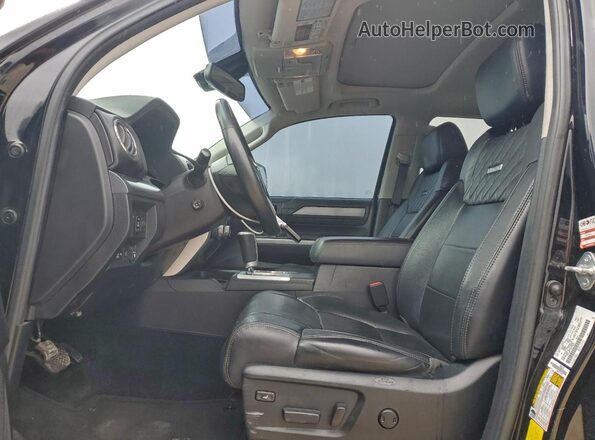 5TFAY5F11MX978997 2021 TOYOTA TUNDRA Black Front interior view