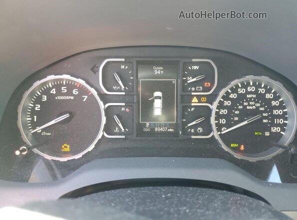5TFDY5F10LX891667 2020 TOYOTA TUNDRA Gray Instrument cluster view