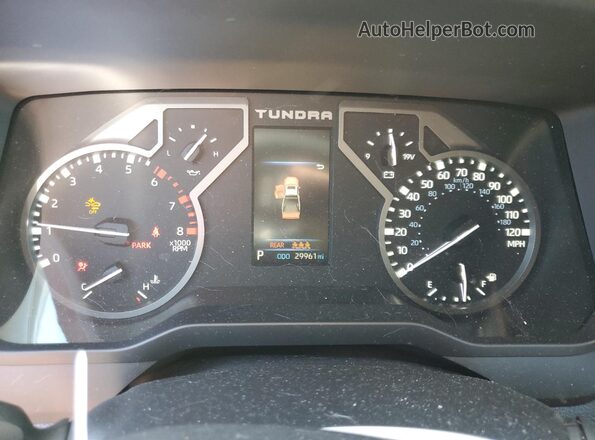 5TFKB5DB3RX177660 2024 TOYOTA TUNDRA Silver Instrument cluster view