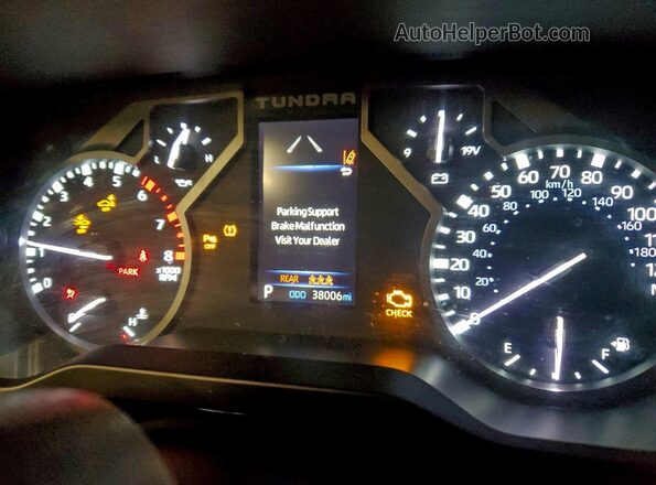 5TFLA5DB2NX042395 2022 TOYOTA TUNDRA Угольный Вид щитка приборов