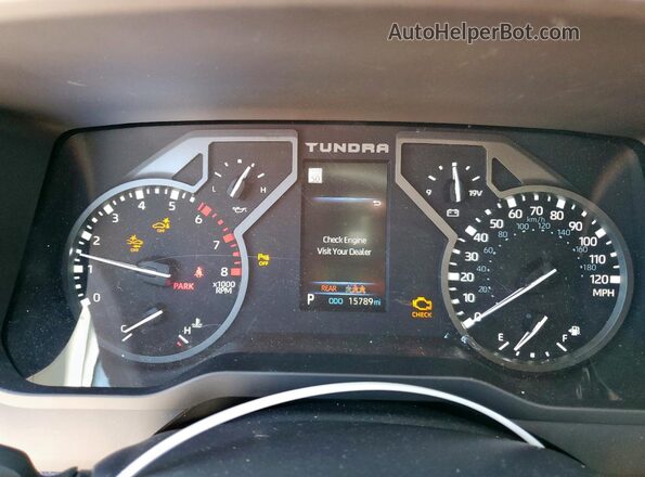 5TFLA5DB2RX214737 2024 TOYOTA TUNDRA White ხელსაწყოთა პანელის ხედი