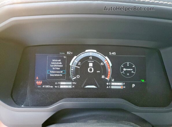 5TFMA5DB3NX011077 2022 TOYOTA TUNDRA Синий Вид щитка приборов