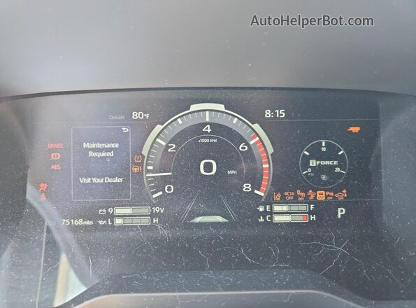 5TFMA5DB7NX012457 2022 TOYOTA TUNDRA Черный Вид щитка приборов