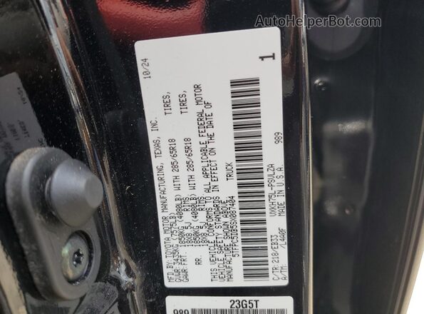 5TFPC5DB5SX087404 2025 TOYOTA LIMITED Black Շարժիչի բաժամունքի տեսք