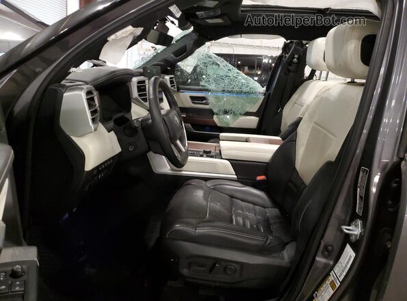 5TFVC5DBXPX028430 2023 TOYOTA TUNDRA Gray წინა სალონის ხედი