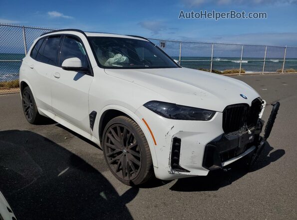 5UX13EU02S9Y76519 2025 BMW X5 White Delantero derecho