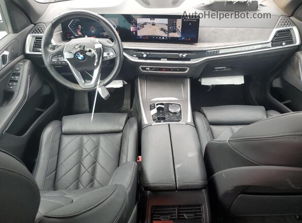5UX13EU04R9S33728 2024 BMW X5 Black წინა პანელის ხედი