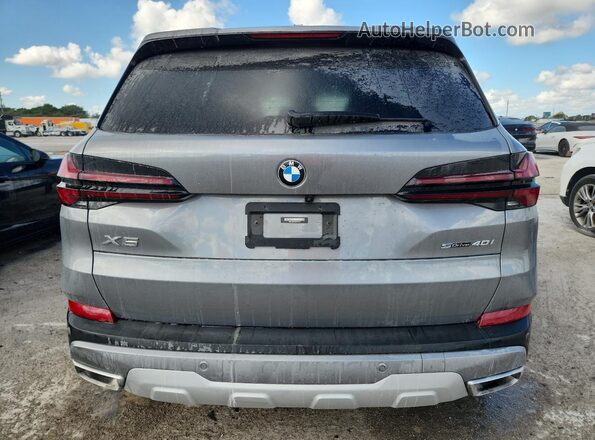5UX13EU04R9S78510 2024 BMW X5 Серый Вид сзади