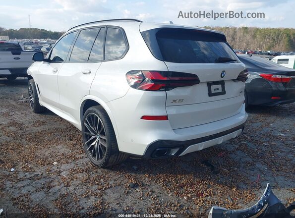 5UX13EU09R9T85018 2024 BMW X5 White უკანა მარცხენა