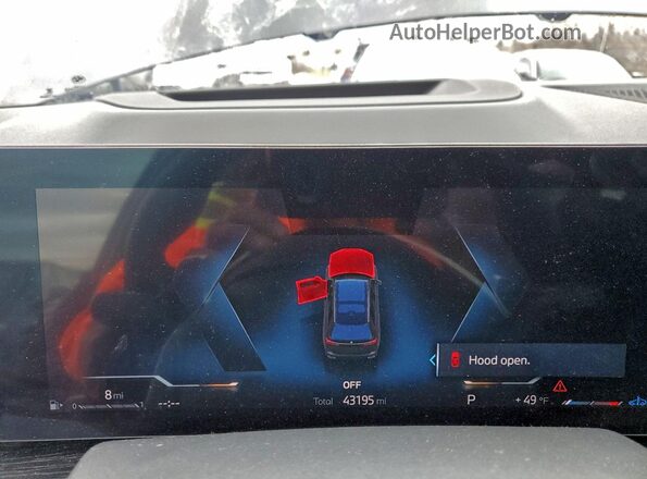 5UX23EM04P9P64302 2023 BMW X7 Черный Вид щитка приборов