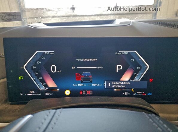 5UX23EM09R9W02457 2024 BMW X7 Черный Вид щитка приборов