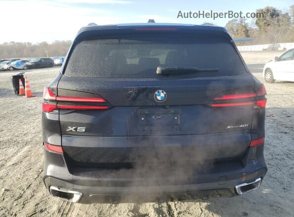 5UX23EU00R9V81496 2024 BMW X5 Blue Rear view