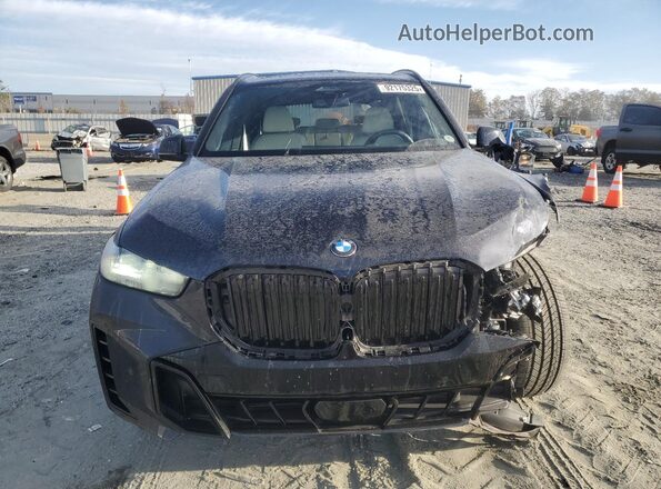 5UX23EU00R9V81496 2024 BMW X5 Blue Front view