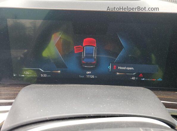 5UX23EU00S9X99184 2025 BMW X5 Black Widok zestawu wskaźników