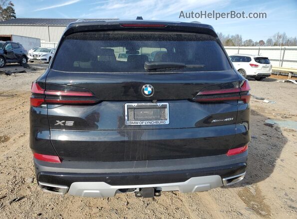 5UX23EU04R9W21921 2024 BMW X5 Black უკანა ხედი