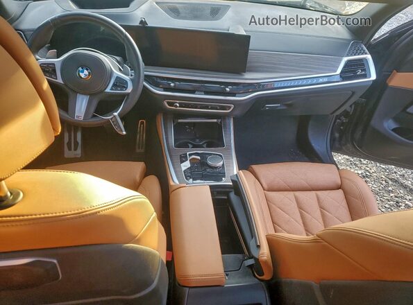 5UX23EU07R9U30803 2024 BMW X5 Blue წინა პანელის ხედი