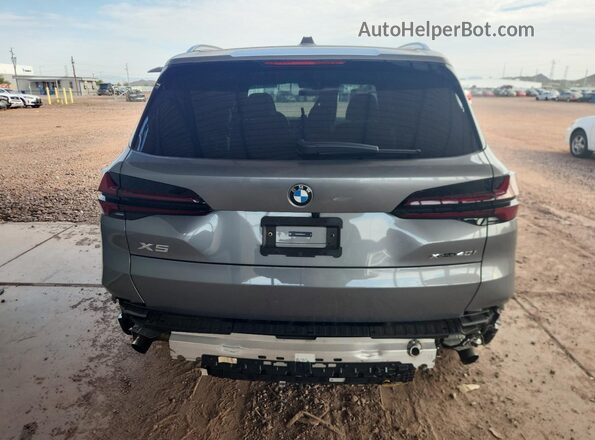5UX23EU09R9V55141 2024 BMW X5 Gray Widok z tyłu