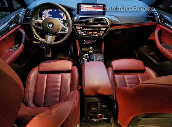5UX2V1C03L9C01100 2020 BMW X4 Black Vista del salpicadero