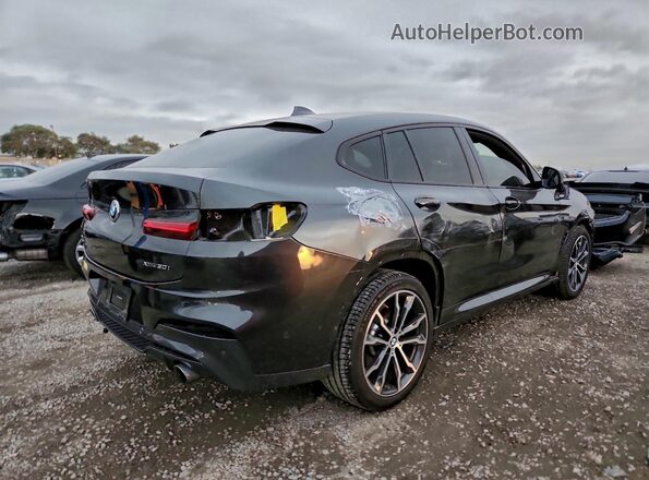 5UX2V1C03L9C01100 2020 BMW X4 Black Trasero derecho