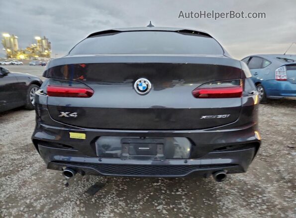 5UX2V1C03L9C01100 2020 BMW X4 Black Vista trasera