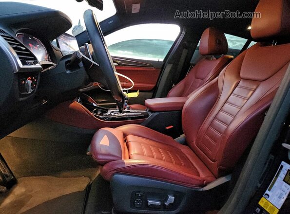 5UX2V1C03L9C01100 2020 BMW X4 Black Vista interior delantera