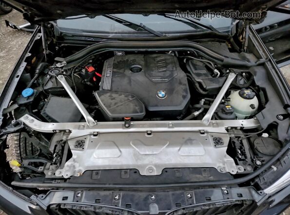 5UX2V1C03L9C01100 2020 BMW X4 Black Vista del compartimento del motor