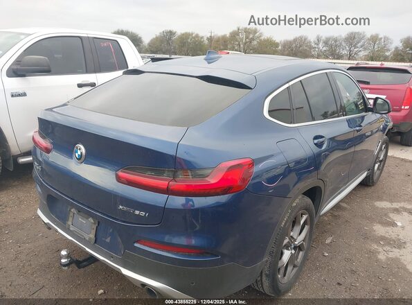 5UX2V1C03LLE67431 2020 BMW X4 Синий Задняя правая четверть