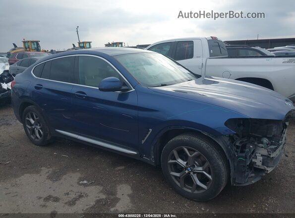 5UX2V1C03LLE67431 2020 BMW X4 Синий Панорамный вид салона 360°