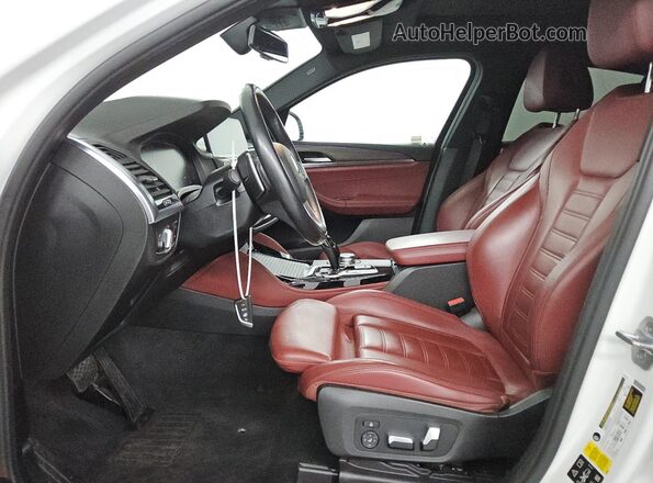 5UX2V1C04L9B65174 2020 BMW X4 Белый Вид салона спереди