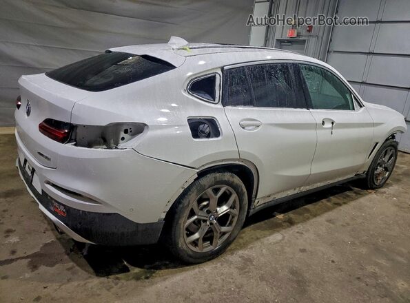 5UX2V1C04L9B74084 2020 BMW X4 White Հետևի աջ
