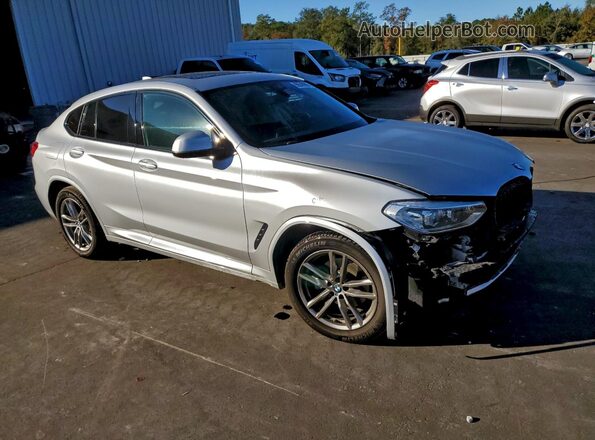 5UX2V1C09L9B77336 2020 BMW X4 Silver Առջևի աջ