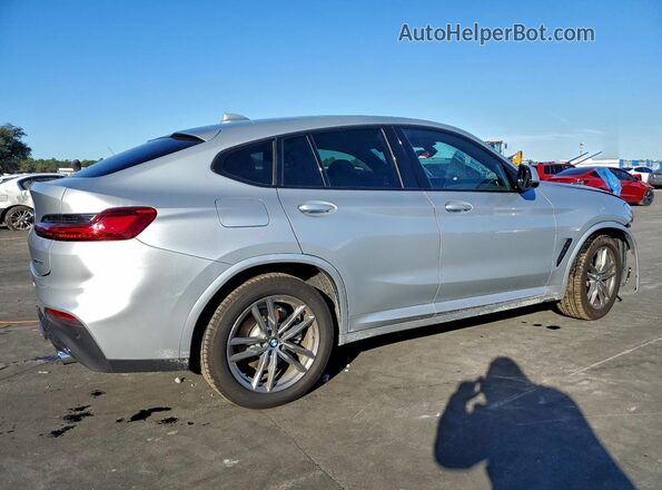 5UX2V1C09L9B77336 2020 BMW X4 Silver Հետևի աջ