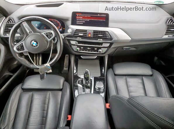 5UX2V1C0XM9G42532 2021 BMW X4 White Вид панелі приладів