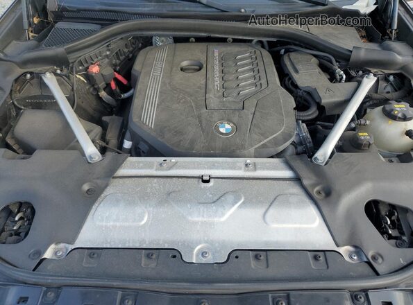 5UX2V5C08L9B25039 2020 BMW X4 Black Engine compartment view