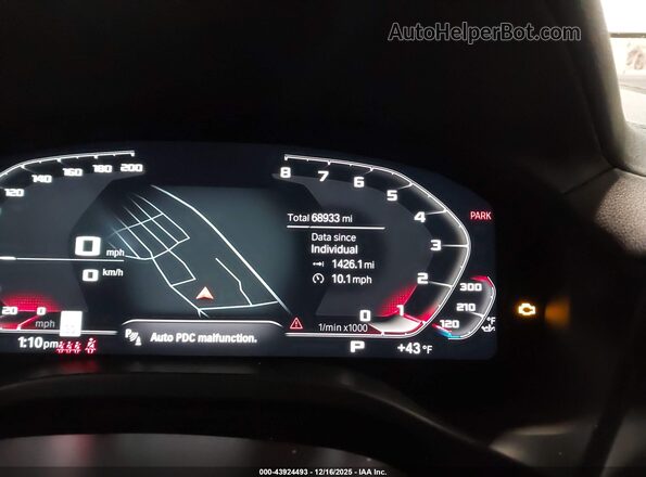 5UX2V5C0XM9D85248 2021 BMW X4 White Вид задніх сидінь