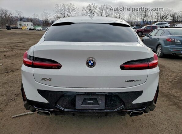 5UX33DT01P9T04319 2023 BMW X4 White Rear view