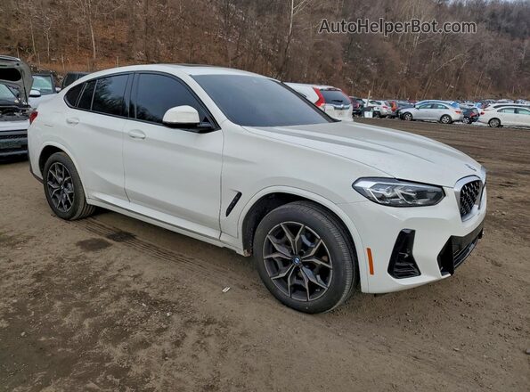 5UX33DT01P9T04319 2023 BMW X4 White Front right