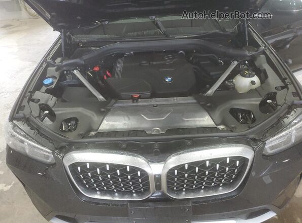5UX33DT01R9X44270 2024 BMW X4 Black Вид підкапотного простору