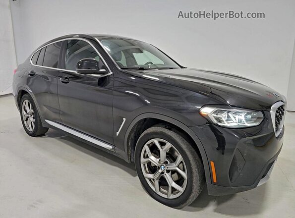 5UX33DT02N9M98730 2022 BMW X4 Черный Задняя левая четверть