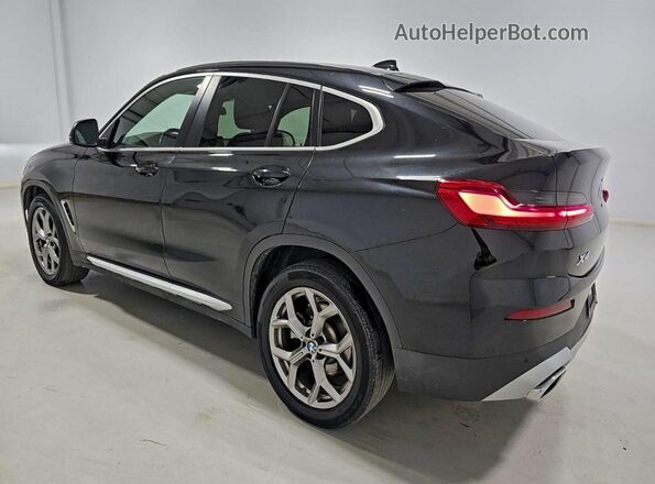 5UX33DT02N9M98730 2022 BMW X4 Черный Передняя правая четверть