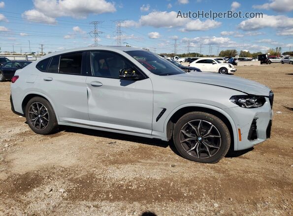 5UX33DT03R9T76447 2024 BMW X4 Серый Передняя правая четверть