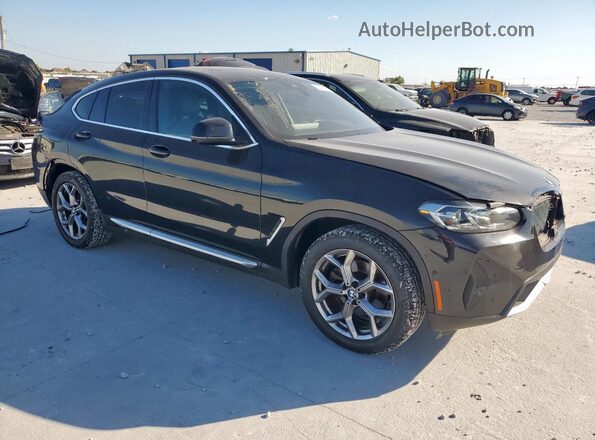 5UX33DT04R9X36681 2024 BMW X4 Черный Передняя правая четверть