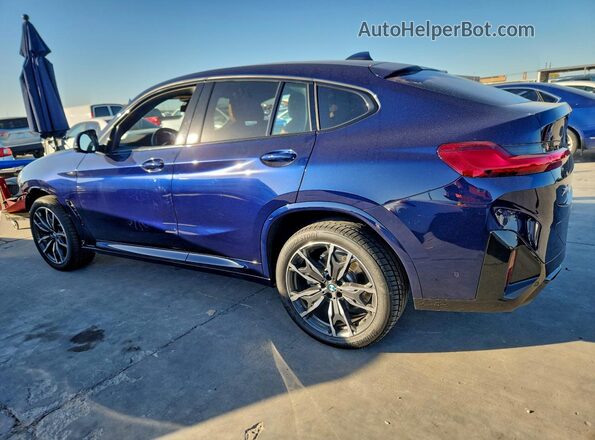 5UX33DT08S9118141 2025 BMW X4 Blue Rear left