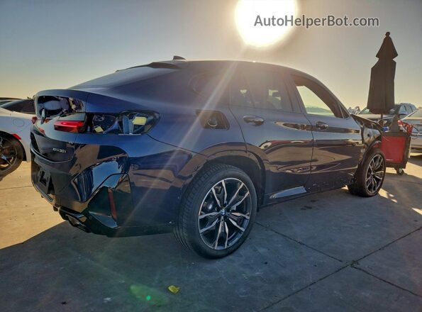 5UX33DT08S9118141 2025 BMW X4 Blue Rear right
