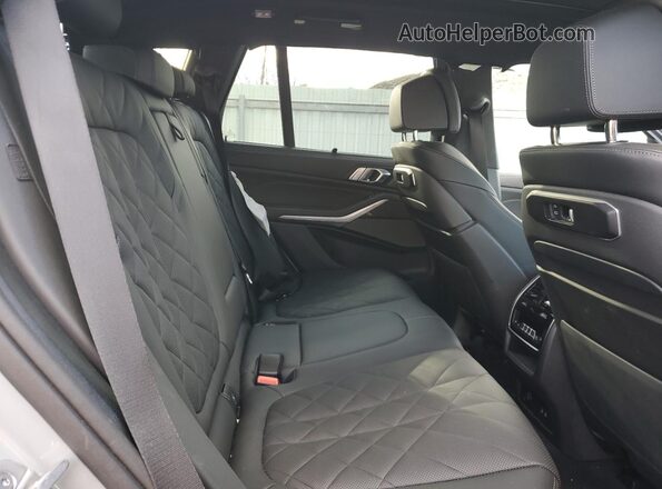 5UX33EU02T9101647 2026 BMW X5 Gray Rear interior view