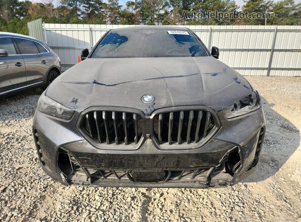5UX33EX02R9S91440 2024 BMW X6 Black Вид спереду