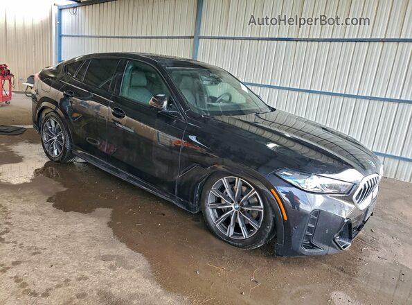 5UX33EX04S9W32522 2025 BMW X6 Black Передня права чверть